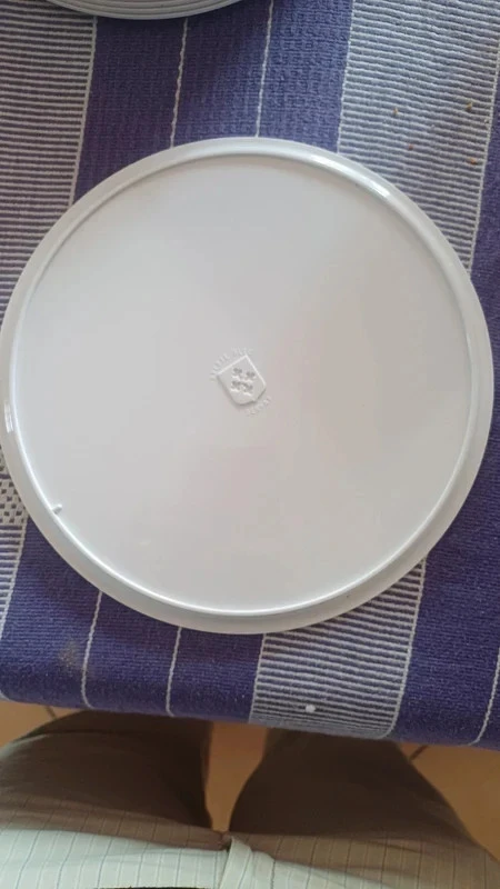 Pratos Bresse azul novos em plástico duro – photo 4